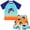 Gradient Game, variant on Lanbubble Boys Two Piece Rash Guard Swimsuits Sets Bathing Suits with Trunks 4-10 Years