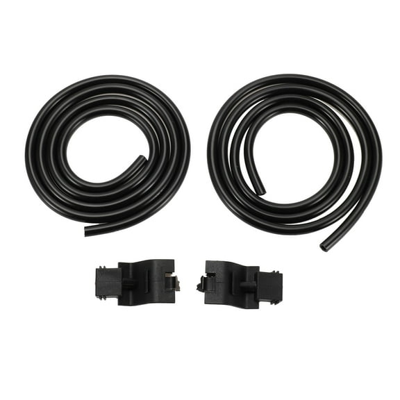Unique Bargains Windshield Washer Nozzle for Toyota Camry 2007-2015 No.8538130130 Front Black With 2 Pcs1.5 Meter Fluid Hose 1 Set