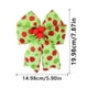 thumbnail image 1 of Paquete de 12 lazos navideños con lunares rojos y verdes para el pelo, ideales para decorar el árbol de Navidad., 1 of 5