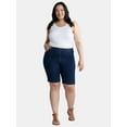 thumbnail image 3 of JMS Just My Size by Hanes Women's Plus Pull On 4 Pocket Bermuda Shorts, 11" Inseam, Sizes 0X-4X, 3 of 4