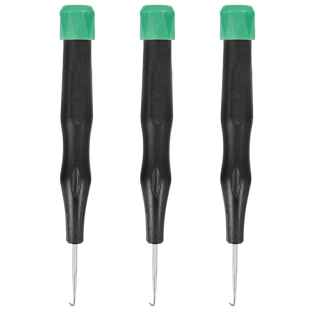 KAKOWELY 3pcs Threading Hookacket Hooks, Tennis Racket Fixing Hooks Stringing Racket Hook Threading Machine Badminton Hooks for Stringing Wire Pulling Tools,4.72X"X0.39"X0.39"