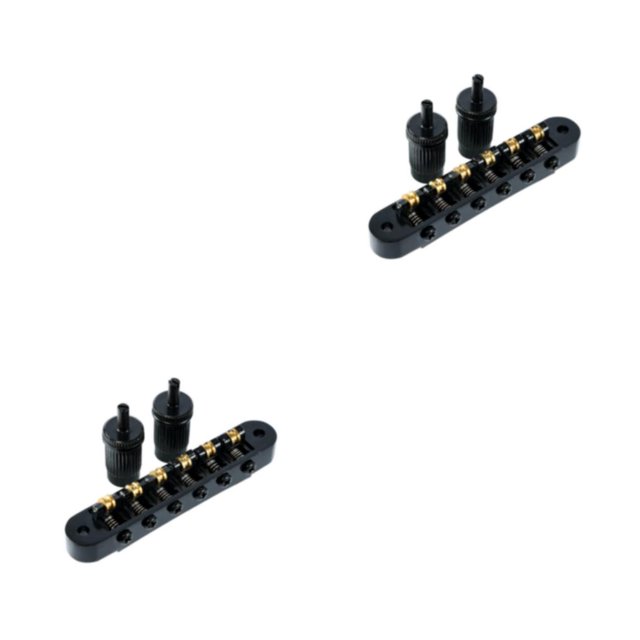 Naiovety Guitarra Roller Saddle Bridge Bridges Accesorios Reemplazo Lock Tailpiece Guitarras eléctricas Instrumento musical Type1 NO1