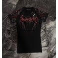 thumbnail image 1 of 2025 nueva camiseta de compresión transpirable con patrón gótico rojo Fitness verano transpirable de secado rápido hombres gimnasio ropa deportiva camiseta de moda, 1 of 5