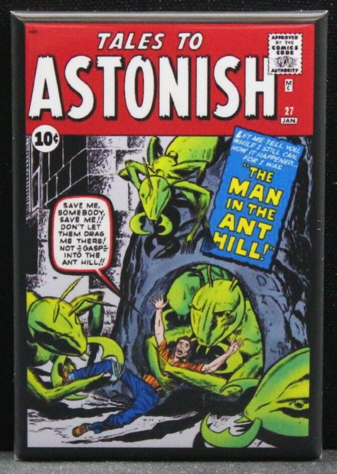 Tales to Astonish #27 Comic Book Cover 2" X 3" Fridge Ant-Man Locker Magnet 