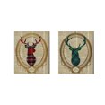 thumbnail image 1 of Great Art Now Holiday Tartan Deer by SD Graphics Studio 2 Piece Canvas Art Set Each 12W x 15H, 1 of 3