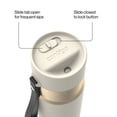thumbnail image 4 of Contigo 16 oz Stainless Steel Water Bottle, Leak-Proof, Hot & Cold Insulated, Travel, Gym & Office Friendly, Carry Strap, Cream/Champagne, 4 of 7