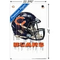 thumbnail image 3 of NFL Chicago Bears - Drip Helmet 20 Wall Poster, 22.375" x 34", 3 of 5