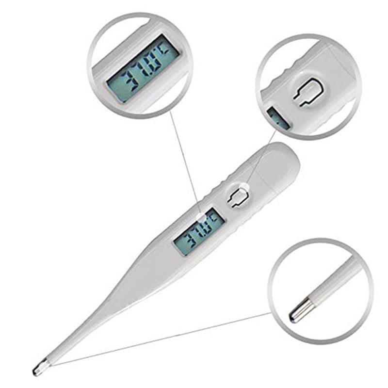 3pcs Best LCD Digital Thermometer for Baby and Adults Baby Adult Fever Thermometer,Fast Readings Oral Underarm and Rectal Thermometer Fever Indicator 