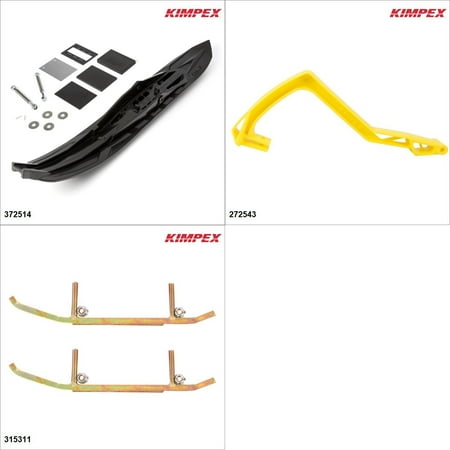 Salomon Touring Skis - Kimpex - Arrow Ski Kit - Black, Ski-Doo Grand Touring 550F 2010-15 Black / Bright yellow #KK00002013_158