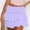 Purple, variant on DuoJiaJ Women's Pleated Mini Skirt Lace High Waisted Ruffles Short Skirts Black L