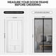 thumbnail image 3 of Mosquito Net for Doors 90 x 210 cm, Heavy Duty for Patio Door, Mesh Mosquito Net with Powerful Magnets and Magic Tape, (Black), 3 of 5