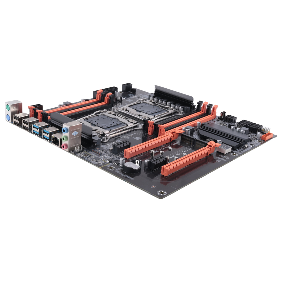 X99 Dual CPU Motherboard+ Cable+Switch Cable+Baffle+Thermal Grease LGA 2011 DDR4 Support 2011-V3 Motherboard
