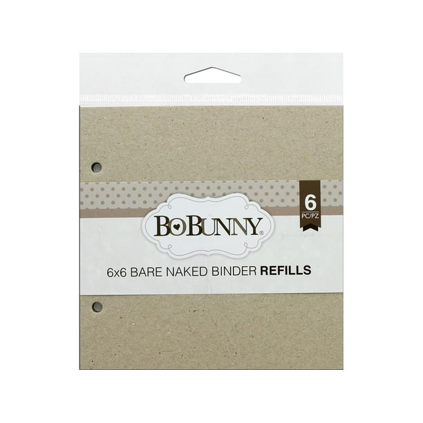 Bo Bunny Bare Naked Chipboard Binder Refill 6x6 - Walmart 