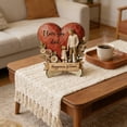 thumbnail image 6 of Wooden Parent Figurine Heart Shaped I Love You Mom and Dad Desk Decor Gift for Fathers Day Mothers Day Birthday Thanksgiving, 6 of 8
