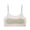 Beige, variant on Girls Student Bra Padded Yoga Vest Training Bras Youth Developed Comfy Camisole Seamless Yoga Vest