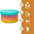 thumbnail image 3 of Silipint: Silicone 20oz Lidded Bowls: 2 Pack Aurora - Unbreakable, Flexible, Microwave-Oven-Dishwasher, Non-Slip, 3 of 8