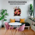thumbnail image 4 of Rompecabezas de madera LEOGOR Tropical Panda Paradise 350 piezas 5mm de grosor forma de animal, 4 of 5
