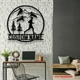 thumbnail image 2 of Craftnamesign Custom Man Trail Running Metal Wall Art LED Light, Personalized Runner Name Sign, 2 of 5