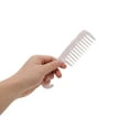 thumbnail image 3 of Unique Bargains 1 Pc Fashion Durable Wide Tooth Comb Bright White Acetate Sheet, 3 of 5