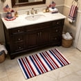 thumbnail image 5 of Diceymbol Red White Blue Striped Woven Doormat with Non Slip Backing for Front Door Entryway Patio Decor 32In, 5 of 7
