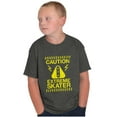 thumbnail image 3 of Cool Caution Extreme Skater Sign Boys Kids T Shirt Tees Tops Teen Brisco Brands L, 3 of 6