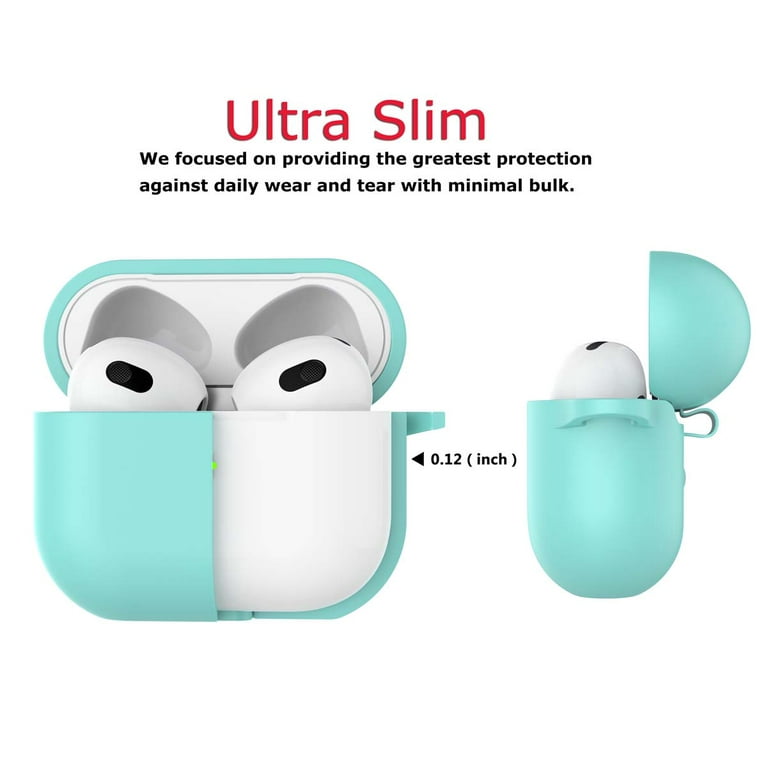POLINK AirPods 3  ケース シリコンケース 2021 Apple Apple Airpods 3rd Gen (2021) Silicone Case with Keychain