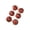 Red Gold, variant on Kokovifyves 6Pcs 1.77" Red Glitter Christmas Ball Ornaments Set for Xmas Tree Decorations with Hanging Strings for Festive Home Party