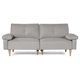 thumbnail image 3 of Sofá Cama Makora Yarvis Gris Claro Lino 3 Posiciones con Soft Foam Reclinable, 3 of 8