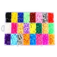 4300pcs 5mm Perler Beads Kit, 24 Assorted Colors, Includes Pegboard