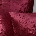 thumbnail image 4 of Deconovo Pack of 2 Crushed Velvet Pillow Covers Christmas Decorations Wine Red Throw Cushion Covers for Car 26 x 26 inch, 4 of 7