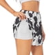 thumbnail image 1 of Balery Black And White Sheeps Pantalones cortos deportivos para mujer con forro y dos bolsillos, elásticos, para entrenamiento, gimnasio, yoga-Medium, 1 of 7