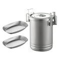 thumbnail image 3 of Elodie Camping Cooking Pot Cookware Cooking Utensils Portable Sturdy Soup Pot Stainless Type A, 3 of 8