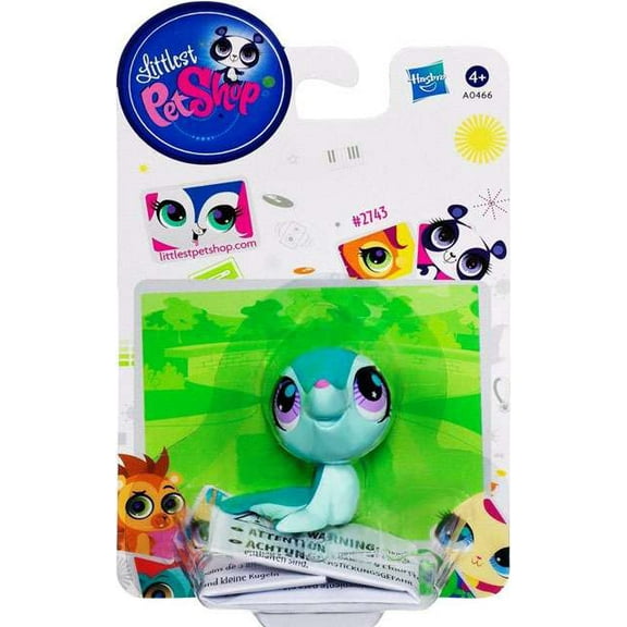 Hasbro #2743 Littlest Pet Shop Seal Figure, Green 4 Years & Up