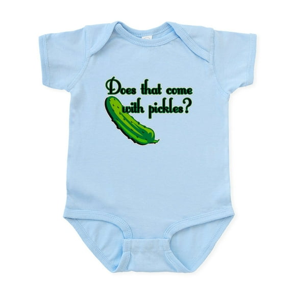 CafePress - Does That Come W/ Pickles? Infant Bodysuit - Baby Light Bodysuit, Size Newborn - 24 Months
