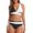 C-Black582, variant on DHFJKG Women Bikini Sets Color Block Two Piece Bathing Suit Side Tie Halter Swim Top With High Waisted Briefs Bottom Stylish Beachwear