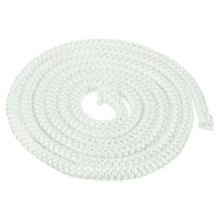 

Uxcell 6.57ftx0.39inch Fiberglass Rope Round Braided Rope High-Temperature Stove Gasket Seal for Boiler Furnace White