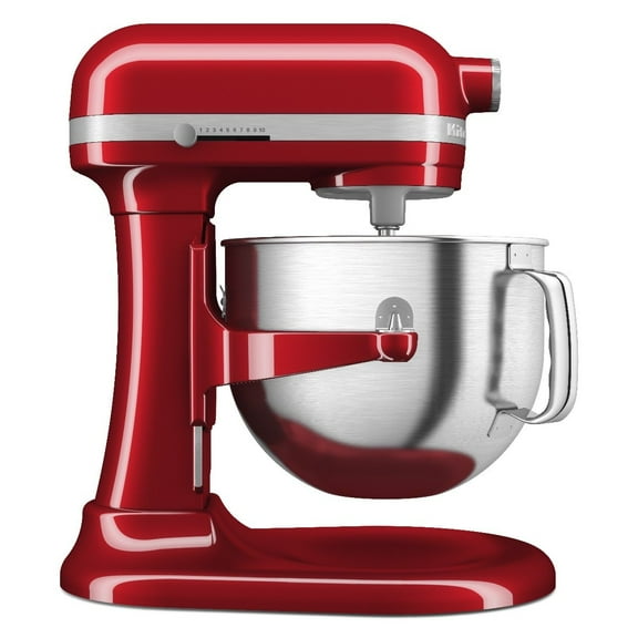 KitchenAid 7 qt Stand Mixer, Candy Apple Red with Flat Beater, Dough Hook, Whip