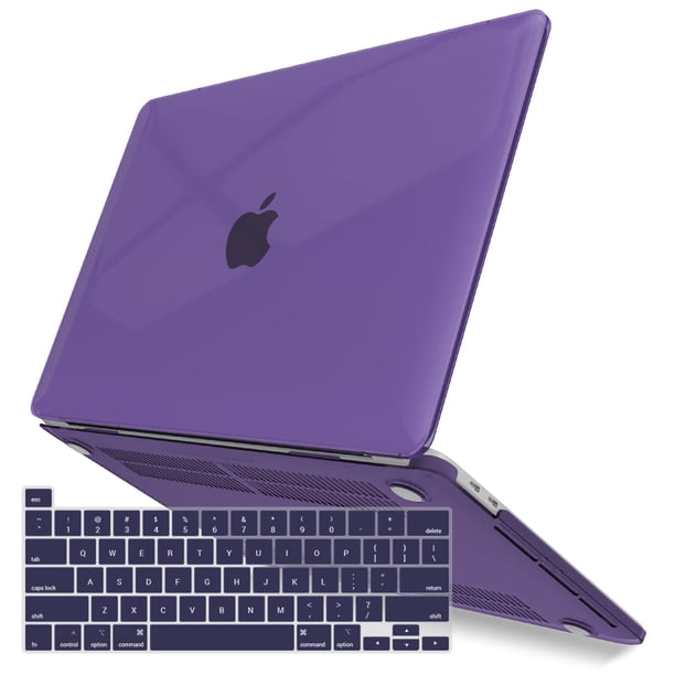 IBENZER - Funda con teclado para MacBook Pro de 13 pulgadas, color morado