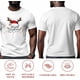 thumbnail image 5 of Camisetas gráficas informales de manga corta con gorro de Papá Noel para hombre, 5 of 8