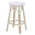 thumbnail image 2 of Furniture of America Tropaz Set of 2 26-in Outdoor Metal Bar Stool, White, 2 of 8
