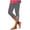 1#Gray, variant on Women's Pants High Waist - Lace Stitching Summer Solid Color Slim Fit Stretchy Leggings Cropped Capris with Sheer Lace,Blue 2XL