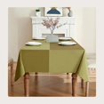 thumbnail image 5 of Rectangle Tablecloth Waterproof Table Cover Peach-skin Fabric And Satin, 5 of 5