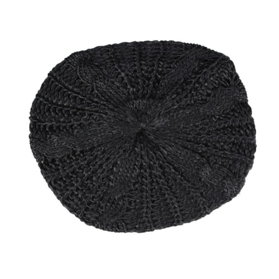 Autumn and Winter Twist Ball Knitted Hat Ladies Wool Beret Hat