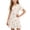 Beige-A, variant on Summer Printed Cotton Short Sleeve Nightgown Doll Collar Soft Breathable Pullover Sleep Dress for Home Comfort and Relaxation, for 3-15Y