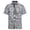 Grey-C, variant on Men's Short Sleeve Button Down Shirts Casual Printed Summer Regular Fit Beach Shirt