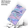 thumbnail image 7 of Wallet Case for Samsung Galaxy S23 Plus (2023), Allytech Premium PU Leather Folio Flip Anti-Lost Wristlet Card Slots Magnetic Buckle Shockproof Stand Case for Galaxy S23 Plus 5G, Water Pattern, 7 of 7
