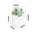 thumbnail image 3 of Sealed Jar Grain Storage Box Barrel 2000 Ml Grain Coffee Storage Cup Food Snack Storage Dried Fruit Storage, 3 of 8