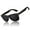 Black Frame|Gray Lens, variant on LINVO Classic Retro Polarized Black Sunglasses for Men Women Fishing Driving Hiking