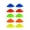 Multicolor, variant on Play Ball 50PC Plastic Training for Home & Office Use BPA Free Food Grade Material Durable Construction Leak Proof Design Easy to Clean Dishwasher Safe Reusable Perfect Gift Idea