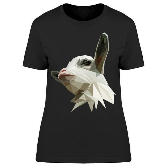 Low Poly White Lamb Below View T-Shirt Women -Image by Shutterstock, Female Medium